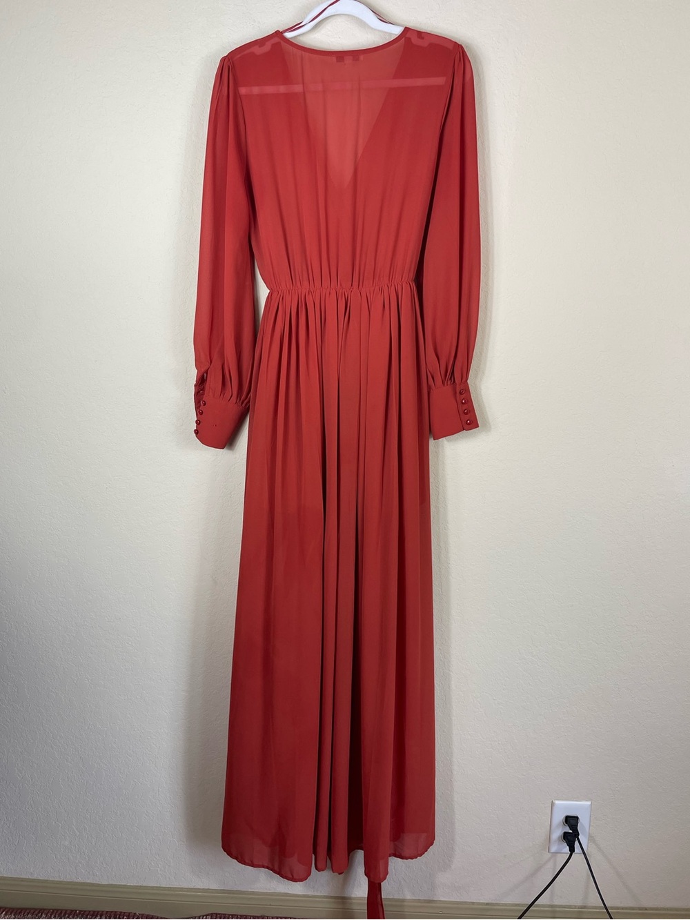 Baltic Born Celine Maxi Dress Rust Size Medium - Picture 4 of 7